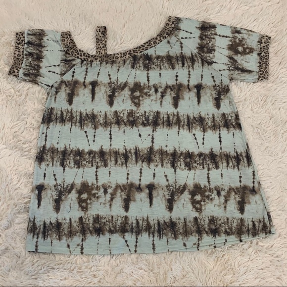 🆕 NOW N FOREVER Women’s Plus Size Top 1X Leopard - Picture 4 of 6